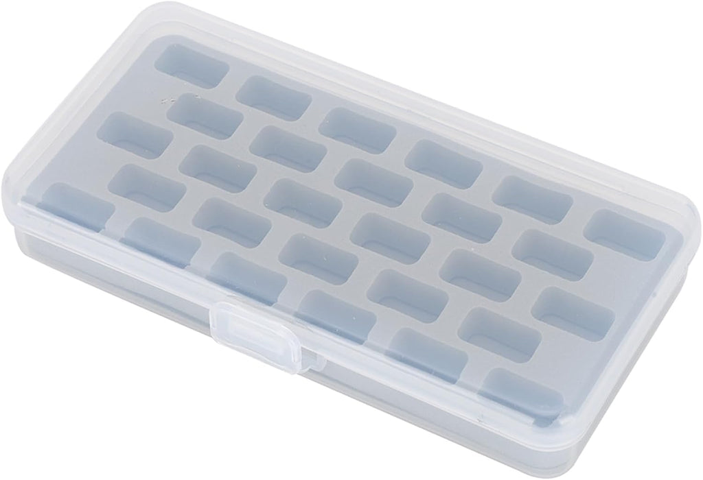 FRELEAN Bobbin Box, 28 Slots Empty Spools Organizer, Plastic Thread