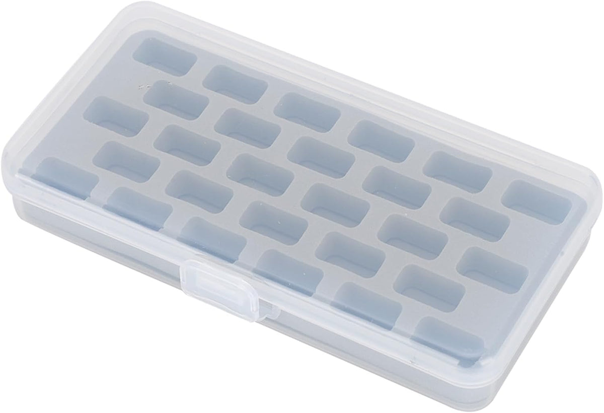 FRELEAN Bobbin Box, 28 Slots Empty Spools Organizer, Plastic Thread