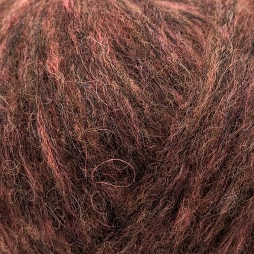 Aran/Worsted-Weight, Alpaca, Merino Wool and Polyamide Blend Blown