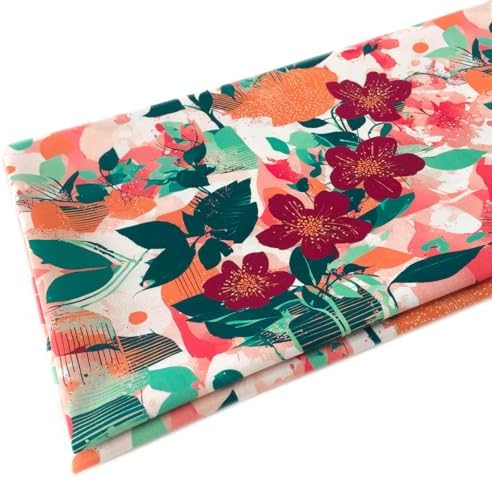 100% Cotton Fabric by The Yard for Quilting Sewing Crafting (JC-010)
