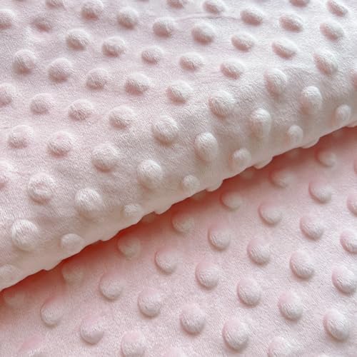 Minky Dot Fabric by The Yard DIY Making Supplies 1 Yard x 62 Inch
