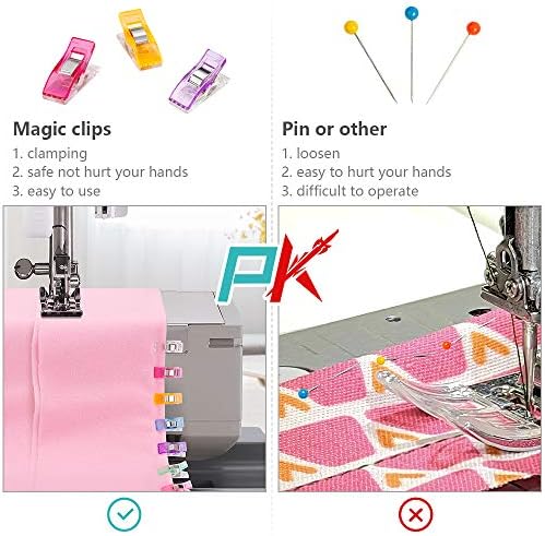 Doukey Large Sewing Clips Fabric Clips 50PCS Jumbo Quilt Clips for