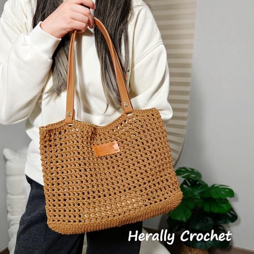 Herally Crochet Kit DIY Bag for Beginners - Crochet Tote Bag