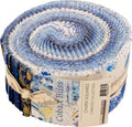 Lauren Wan Cobalt Bliss Roll Up 40 2.5-inch Strips Jelly Roll Robert