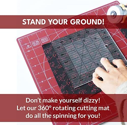 Madam Sew 12-Inch Rotating Self-Healing Cutting Mat