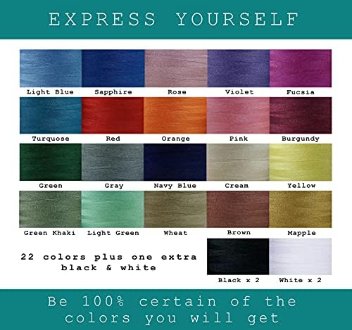 Bundle 30 Polyester Sewing Threads for Hand Stitching, Quilting &