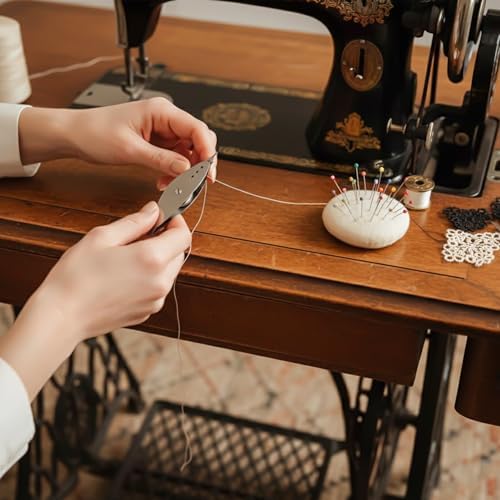4Pcs Silver Metal Tatting Shuttle Kit for Beginners with Bobbin