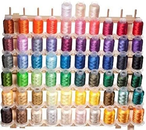 63-Color Brother Embroidery Machine Thread