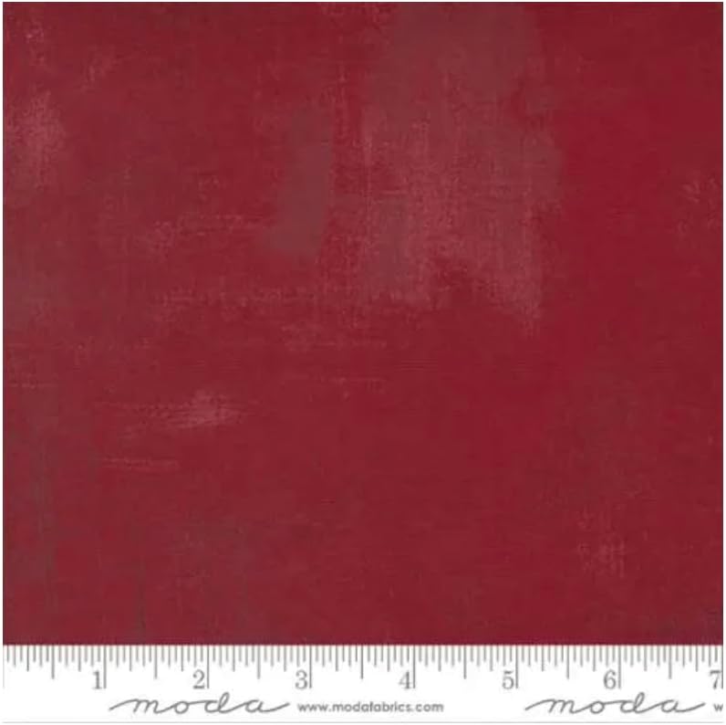Red Grunge Basics Candy Cane 44"/45" Fabric Per Yard
