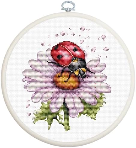 Luca-S Cross Stitch Kit with Hoop Included Field Flower, BC231