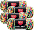 Red Heart Super Saver Yarn (4-Pack of 5oz Skeins) (Ocean)