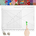 Quilting and Sewing Ruler for Fabric Cutting, XL Slotted 17-3/4
