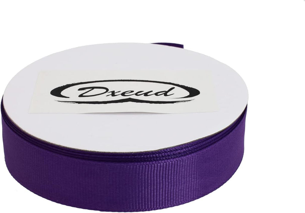 Solid Grosgrain Ribbon 25 Yard Each Roll 100% Polyester Woven Edge