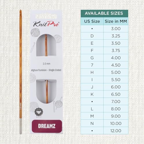 KnitPro Dreamz Afghan/Tunisian Crochet Hook | 3mm