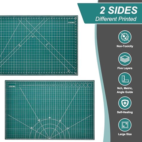Prime Vinyl Cutting Mat, 23" x 35" Large Self Healing Sewing Mat