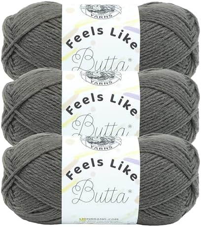 Lion Brand Yarn, Feel Like Butta Velvety Soft Yarn for Knitting