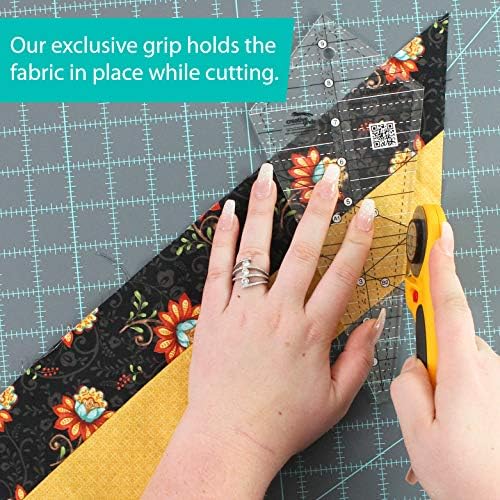 Creative Grids Starburst 30 Degree Triangle Quilt 9-1/2in Ruler