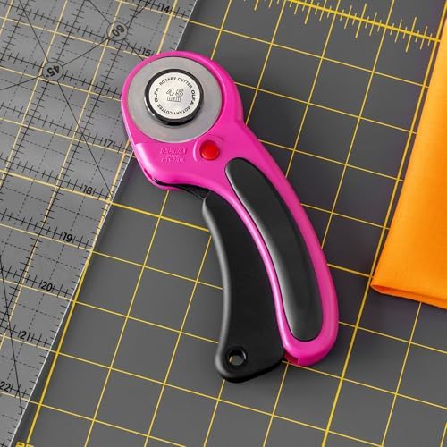 OLFA 45mm Ergonomic Rotary Cutter (RTY-2DX/MAG) - Endurance Blade