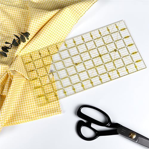 KEARING Clear Acrylic Quilting Ruler Set, 1/2 x 4 and 3 x 18