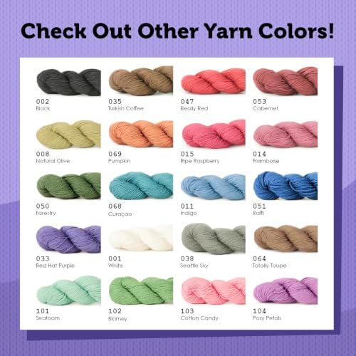 HiKoo CoBaSi Sock Yarn, Cotton, Bamboo, Silk, 220 yd, #033 Red Hat