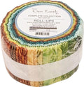 Lunn Studios Artisan Batiks Geo Earth 40 2.5-inch Strips Jelly Roll
