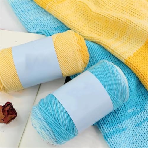 300G 3-Piece Rainbow Gradient Acrylic Yarn For Hand Knitting And
