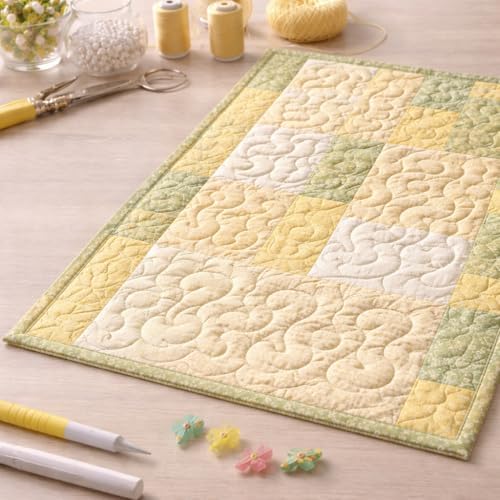 Traceease Free Motion Quilting Template Set, 3 Piece Clear Acrylic