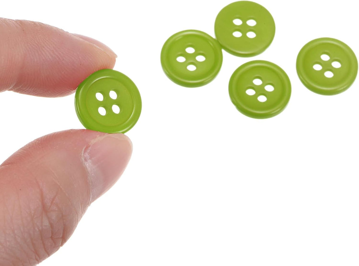 HARFINGTON 10pcs 20L Sewing Buttons 1/2"(12.5mm) Resin Round Flat