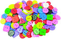 ROYLCO Bright Buttons, Assorted Sizes, Shapes and Color, 1/2-Pound