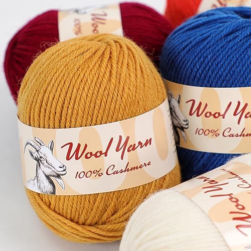 100% Cashmere Wool Yarn (Pack of 10) by Yonkey Monkey 500gr Imported