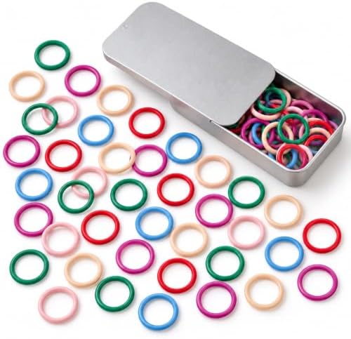 Stitch Markers for Crocheting,Round Stitch Markers with Push-Pull Box