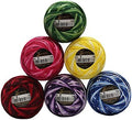 6 Balls Variegated Colours Premium Pearl Cotton Embroidery Thread Size