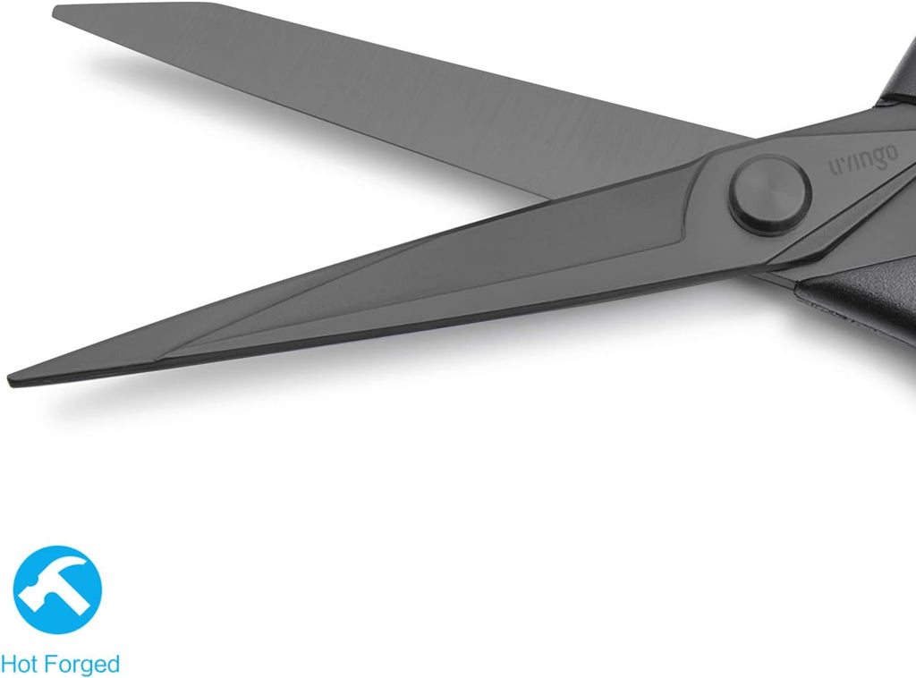 LIVINGO Fabric Scissors 9.5" Heavy Duty Tailor Shears Black