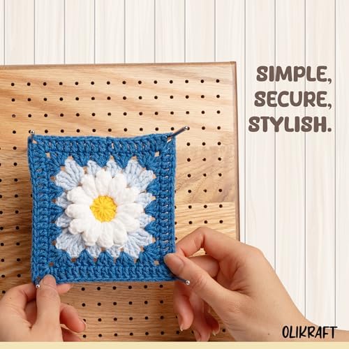 Olikraft Stainless Steel Blocking Board Pins (6 Inches, 50 Pieces)