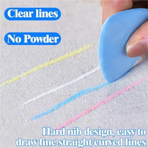 Tailors Sewing Chalk, 10 pcs Sewing Chalk Washable Fabric Marker for