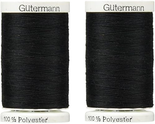 Gtermann Sew-All Thread 547 Yards - Black (2 Pack) - Polyester - All