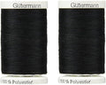 Gtermann Sew-All Thread 547 Yards - Black (2 Pack) - Polyester - All