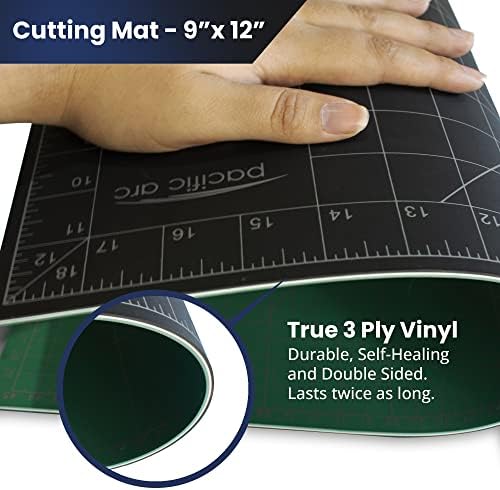 Pacific Arc Double Sided Self Healing Cutting Mat - Thick and Durable