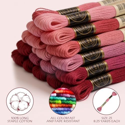 Rainbow Color Embroidery Floss - Cross Stitch Threads - Friendship