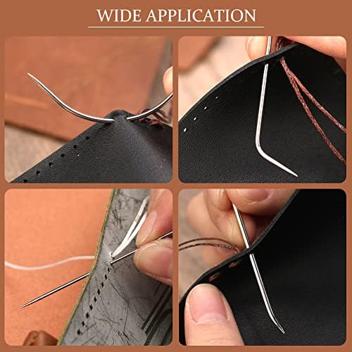 Veroave Sewing Needles, Curved Needle, 20 PCS Upholstery Needle