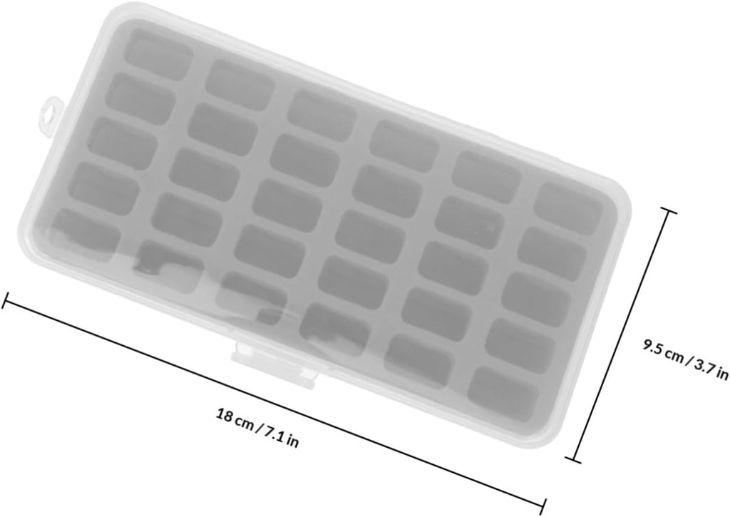 30 Slot Bobbin Storage Case for Home Sewists, Plastic Organizer