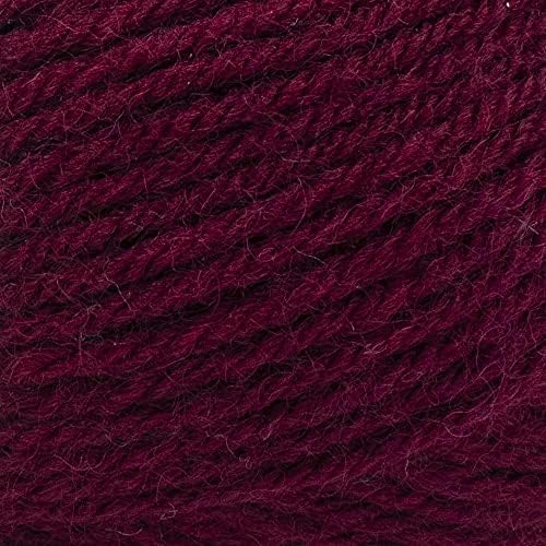 Lion Brand Yarn, Wool-Ease Crochet & Knit Yarn, Tawny Port, Red