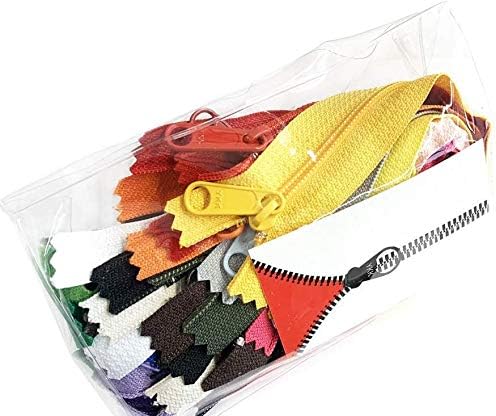 25pcs Assorted Colors - YKK #4.5 Coil Handbag Long Pull Zippers - Made