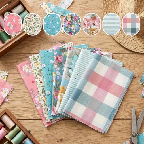 7-Pack Cotton Fat Quarter Fabric Bundles, 15 x 20 Inches
