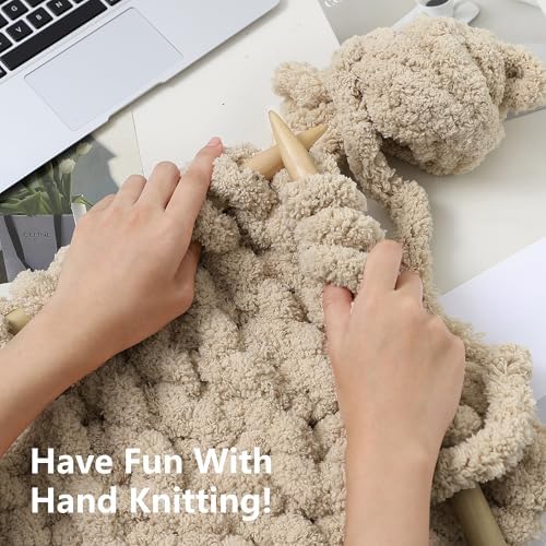 Cozyful Chunky Yarn for Hand Knitting - #10 Chunky Chenille Yarn