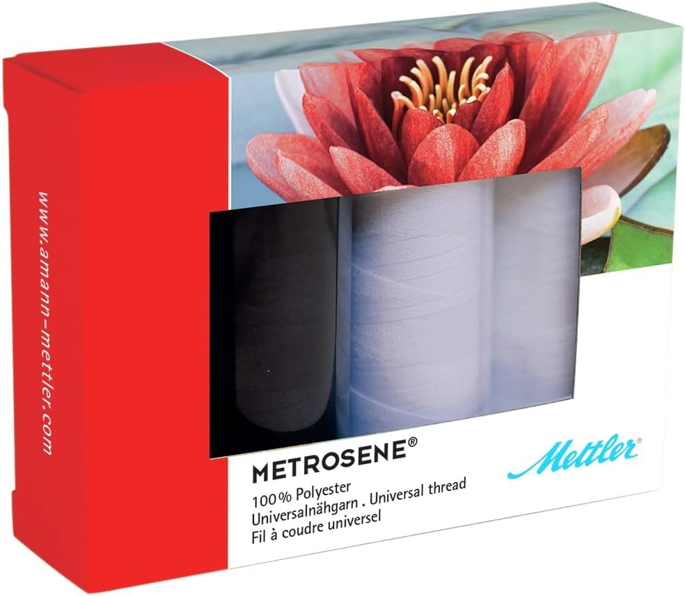Mettler Metrosene 4 Set Black and White Thread spools