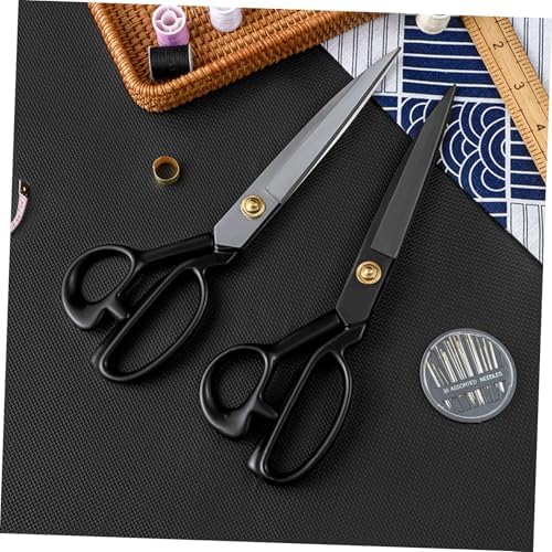 2Pcs Professional Fabric Shears for Sewing, Manganese Steel Tailor