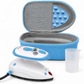 The Quilted Bear Premium Mini Steam Iron for Quilting and Travel, Blue