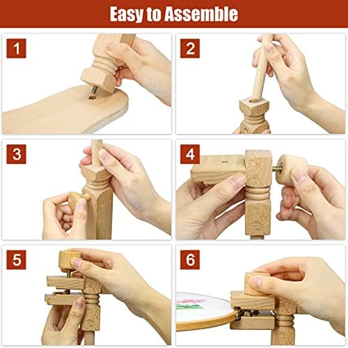 Embroidery Hoop Stand - Rotated Cross Stitch Stand Lap, Easy to Use