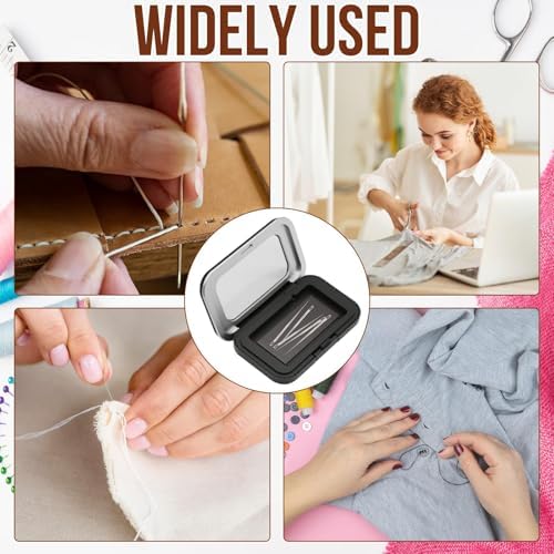 4Pcs Magnetic Pin Holder Box with Transparent Acrylic Lid, Strong